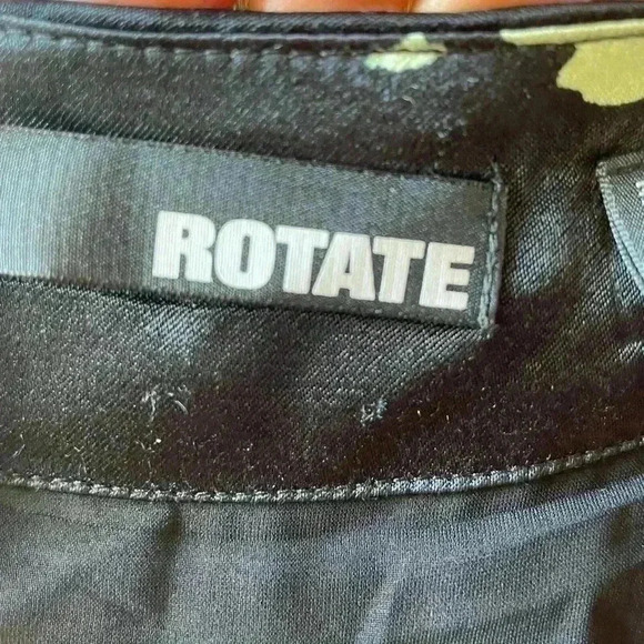 NEW ROTATE BIRGER CHRISTENSEN Black FLORAL PRINT WRAP DRESS - Picture 13 of 14